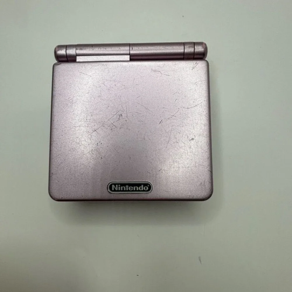 Pearl Pink Nintendo Game Boy Advance SP AGS-101 Backlit Console Works *READ*